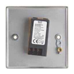 Contactum iConic 1-Gang 2-Way  Dimmer Switch  Brushed Steel