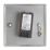 Contactum iConic 1-Gang 2-Way  Dimmer Switch  Brushed Steel
