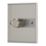 Contactum iConic 1-Gang 2-Way  Dimmer Switch  Brushed Steel