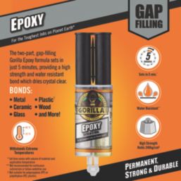Gorilla Glue Two-Part Epoxy Adhesive Crystal Clear 25ml