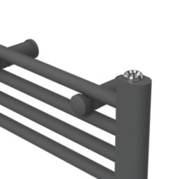 Flomasta 800mm x 400mm 1041BTU Anthracite Flat  Towel Radiator