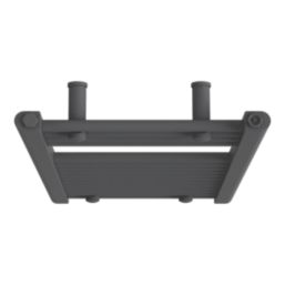 Flomasta 800mm x 400mm 1041BTU Anthracite Flat  Towel Radiator