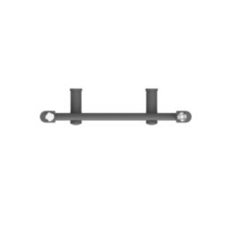 Flomasta 800mm x 400mm 1041BTU Anthracite Flat  Towel Radiator