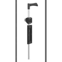 GateMate Advanced Hardware Lockable Drop Bolt  Black & Stainless Steel 600mm