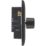British General Nexus Metal 1-Gang 2-Way LED Dimmer Switch  Matt Black