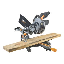 Titan TTB1363MSW 210mm  Electric Single-Bevel Sliding Mitre Saw 220-240V
