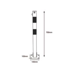 Smith & Locke Parking Post 700mm