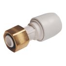 Hep2O  Plastic Push-Fit Straight Tap Connector 15mm x 1/2"