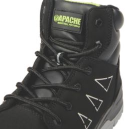 Apache Armstrong Size 15  Black Water-Resistant  Safety Boots