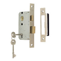 ERA Mortice Door Locks 2 Lever Rebated Lock Brass or Chrome 2.5" or 3.0" 