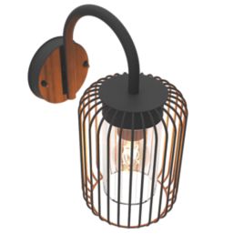 Calex Rome Outdoor Wall Light Black