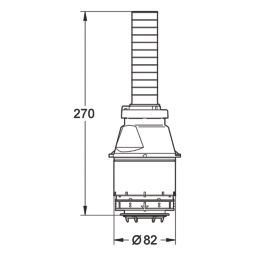 Grohe 42137000 82mm Single-Flush Valve