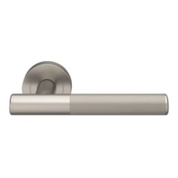Smith & Locke Damgan Door Handle Pair Satin Nickel