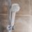 Aqualisa Smart Link Gravity-Pumped Ceiling-Fed Chrome Thermostatic Shower & Bath Filler