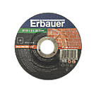 Erbauer  Stone Grinding Discs 4 1/2" (115mm) x 6mm x 22.2mm 5 Pack