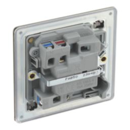 LAP  13A Switched Fused Spur  Antique Brass with Colour-Matched Inserts