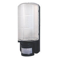 LAP AR0506-2 Indoor & Outdoor Square LED Bulkhead With PIR Sensor Black 8W 670lm