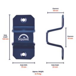 Squire Wall Anchor Blue Large 283mm