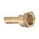 Hep2O  Plastic Push-Fit Adapting Keyless Spigot Female Coupler 15mm x 1/2"