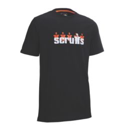 Scruffs Graphic Short Sleeve T-Shirt Black Small 38" Chest