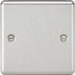 Knightsbridge  1-Gang Blanking Plate Brushed Chrome