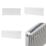 Flomasta 400mm x 1200mm 3918BTU White Type 21 Convector Radiator