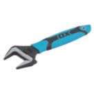 OX Pro Adjustable Wrench with Ultra Wide Jaw 8"