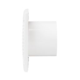 Vent-Axia 441625 Lo-Carbon Silhouette 100mm (4") Axial Bathroom Extractor Fan with Timer White 230V