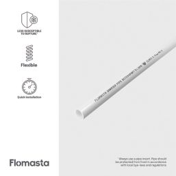 Flomasta  Push-Fit PE-X Barrier Pipe 15mm x 25m White