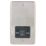 Hager  WRSO100BSB 1-Gang Dual Voltage Shaver Socket 115/230V ACV Brushed Steel with Black Inserts