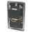 Hager  WRSO100BSB 1-Gang Dual Voltage Shaver Socket 115/230V ACV Brushed Steel with Black Inserts