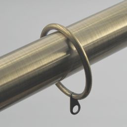 Renaissance Antique Brass Metal Curtain Rings 28mm 8 Pack