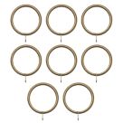 Renaissance Antique Brass Metal Curtain Rings 28mm 8 Pack