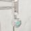 Flomasta 800mm x 500mm 853BTU Chrome Curved Electric Towel Radiator