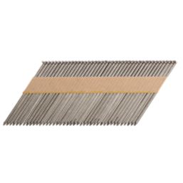 Milwaukee Bright 34° D-Head Smooth Shank Collated Nails 2.8mm x 75mm 2200 Pack