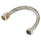 Midbrass Flexible Hoses 3/4" x 3/4" x 300mm 2 Pack