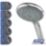 Triton Miniatures Brushed Steel Effect 9.5kW  Manual Electric Shower