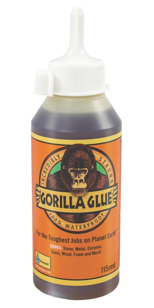 Gorilla Glue Polyurethane Adhesive 115ml Screwfix