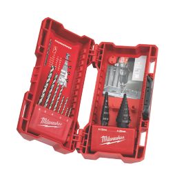 Milwaukee COMBO Multi-Material Step & Drill Bit Set 10 Pieces