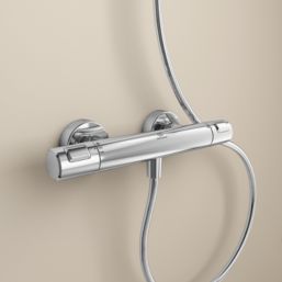 Ideal Standard Ceratherm T25 Exposed Single Outlet Thermostatic Chrome Shower Mixer Valve