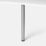 Essentials Worktop Leg Brushed Chrome 875-900mm
