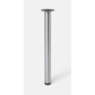 Essentials Worktop Leg Brushed Chrome 875-900mm