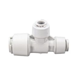 FloPlast FloFit+ Plastic Push-Fit Reducing Tee 15mm x 10mm x 10mm