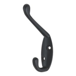 Essentials Coat & Hat Hook Black 85mm