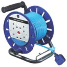 Masterplug LDCT2513BQ/4-XD 13A 4-Gang 25m  Cable Reel 240V