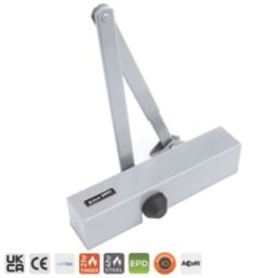 Briton 2003.SES Fire Rated Overhead Door Closer Silver