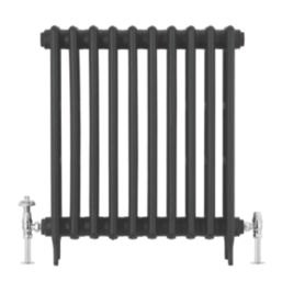 Arroll UK-18 15mm x 1/2" Chrome Angled Traditional Thermostatic Radiator Valve & Lockshield