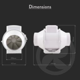 Xpelair XIMX100 4" Axial Inline Extractor Fan  240V