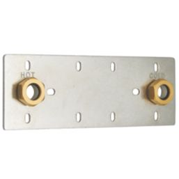 Highlife Bathrooms  In-Wall Shower Fixing Plate Chrome