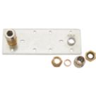 Highlife Bathrooms  In-Wall Shower Fixing Plate Chrome